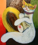 ハープ猫