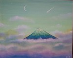 霧の富士山