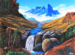 「上流の滝」