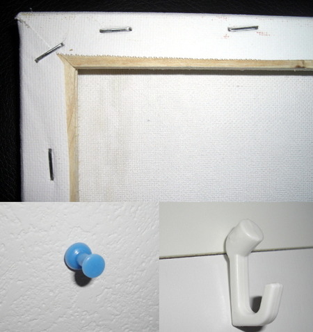 軽量ウッドを使用しているので鋲などに引っ掛けて気軽に額無しでも飾れます!
(上部内側に鋲を左右に配置すると安定しやすいです)
