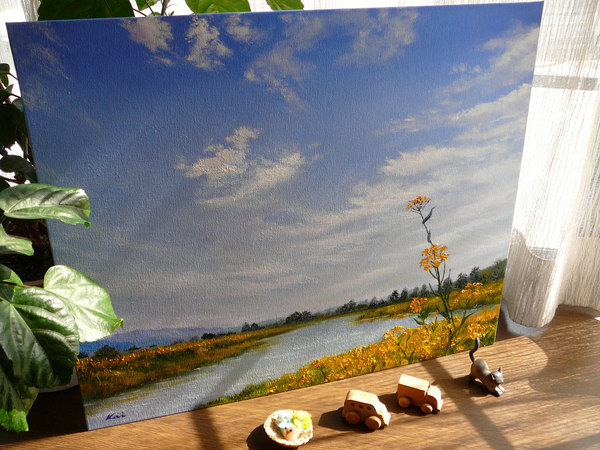 春の風景〜川〜」 by Kai｜Artmeter｜暮らしを彩るアートが、きっと