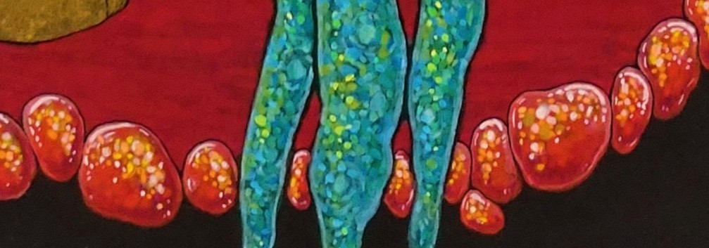 作品の一部下側をアップにしています。