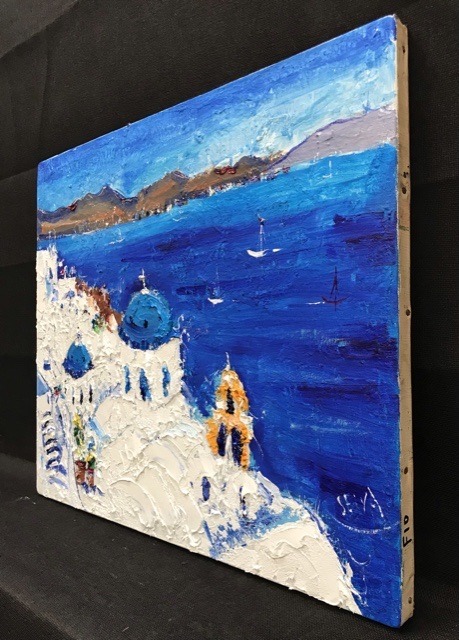 Santorini」 by 聖夜｜Artmeter｜暮らしを彩るアートが、きっと