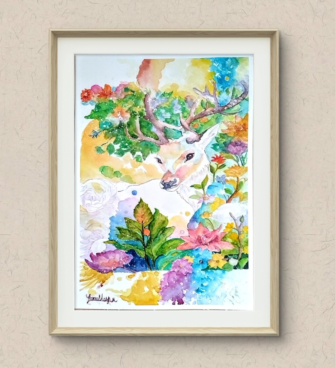 額装のイメージ画像です。
*販売は絵単体になります。