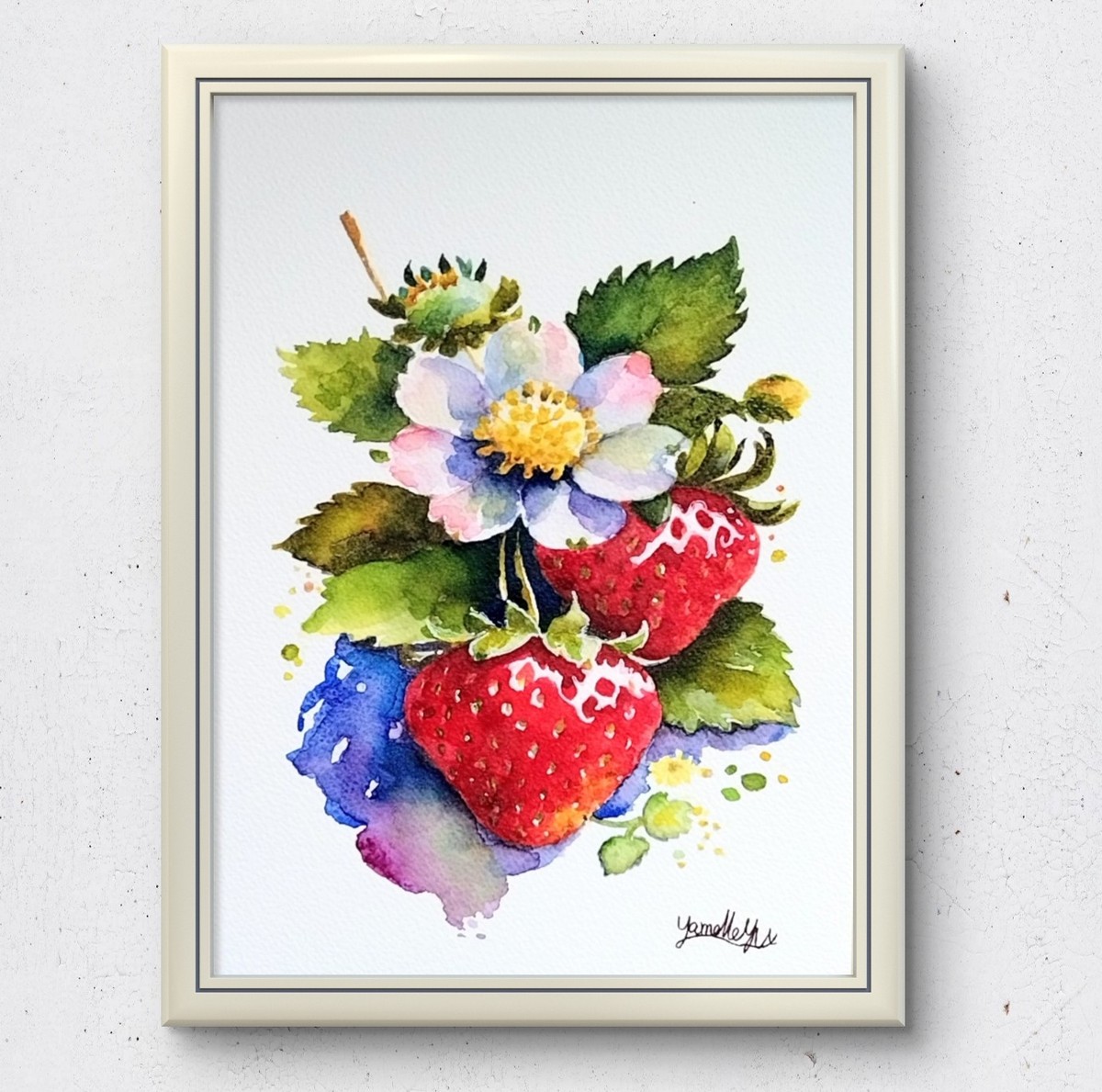 額装のイメージ画像です。
*販売は絵単体になります。