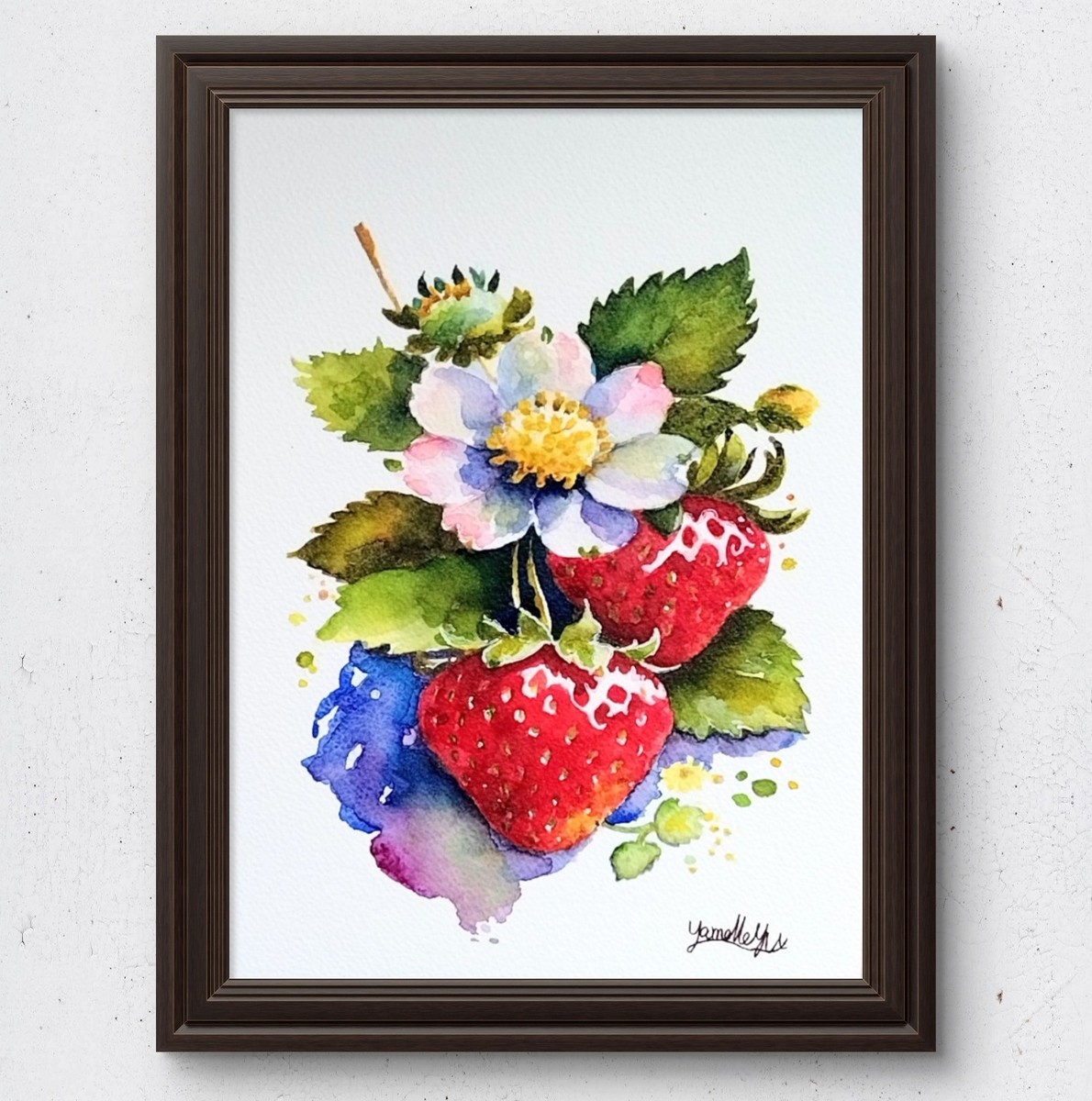 額装のイメージ画像です。
*販売は絵単体になります。