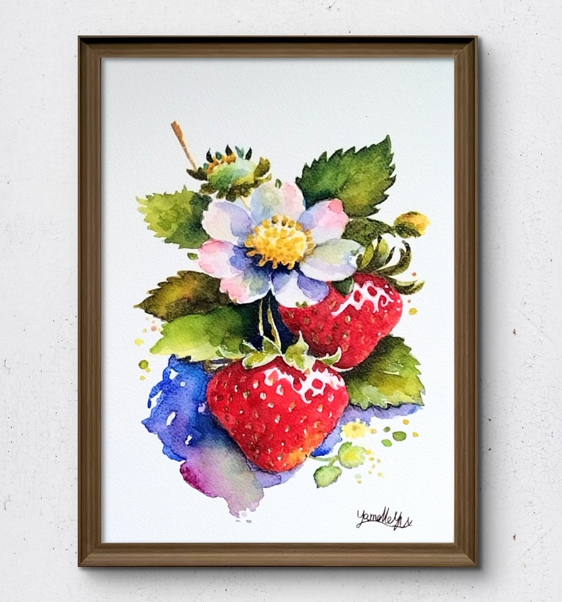 額装のイメージ画像です。
*販売は絵単体になります。