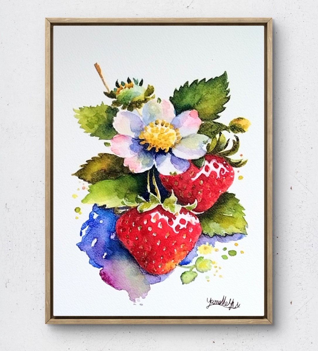 額装のイメージ画像です。
*販売は絵単体になります。