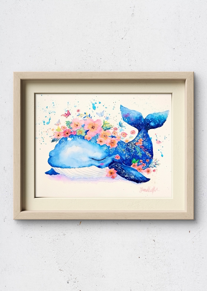 春鯨夢(はるくじらむ)」 by 山繭｜Artmeter｜暮らしを彩るアート