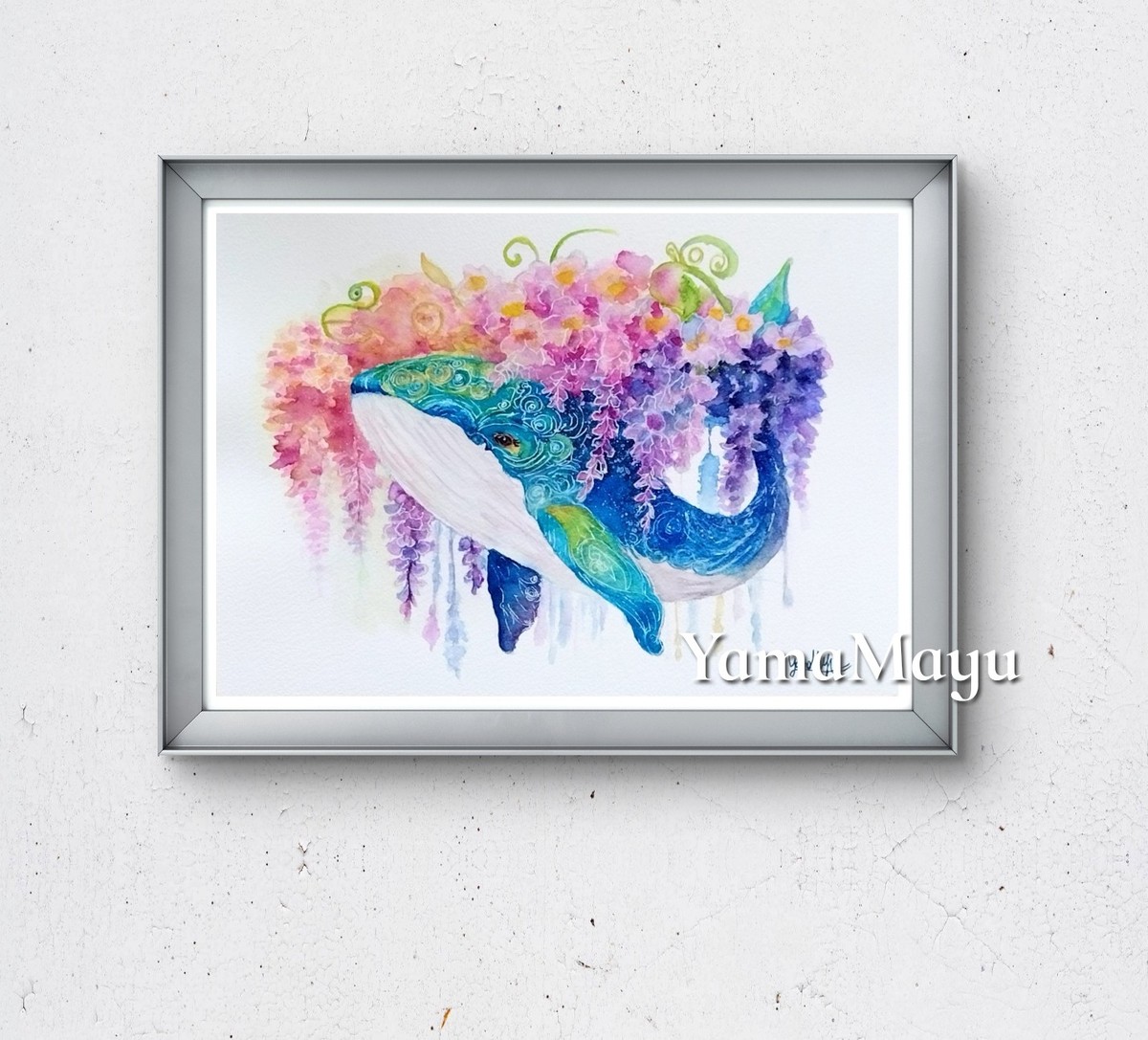 額装のイメージ画像です。
*販売は絵単体になります。
