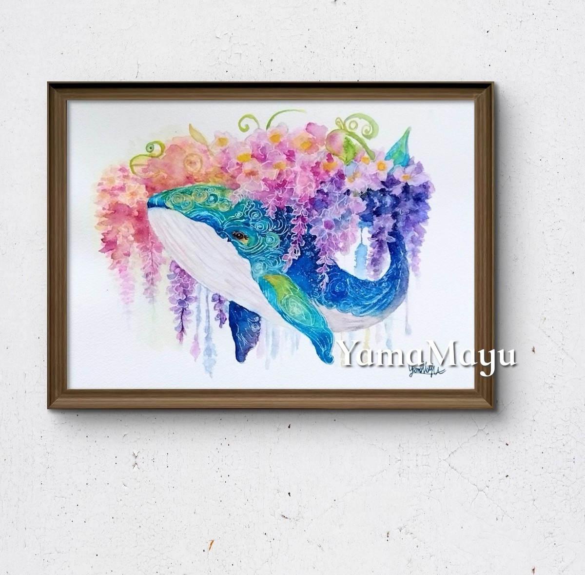 額装のイメージ画像です。
*販売は絵単体になります。