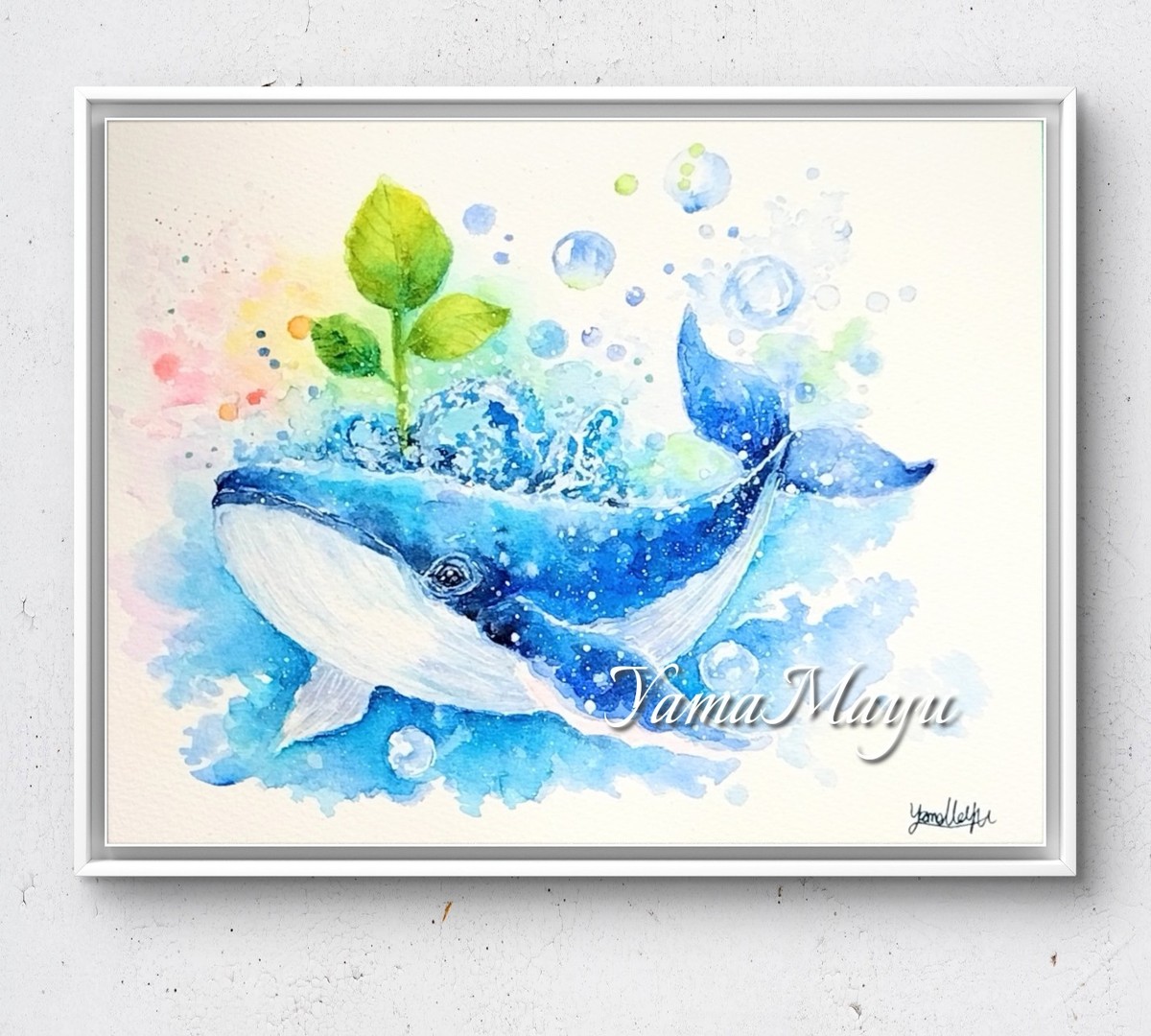 額装のイメージ画像です。
*販売は絵単体になります。