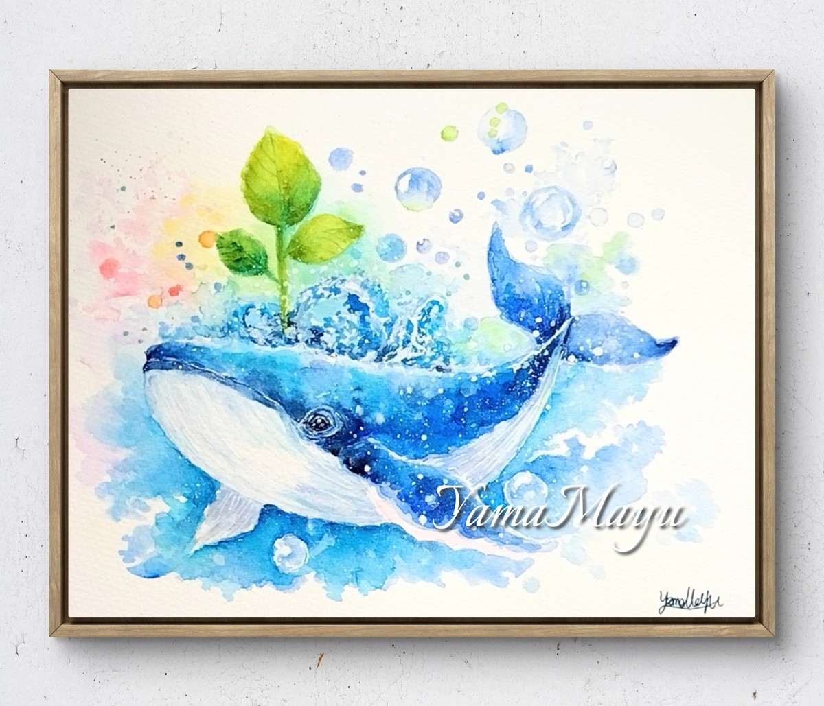 額装のイメージ画像です。
販売は絵単体になります。