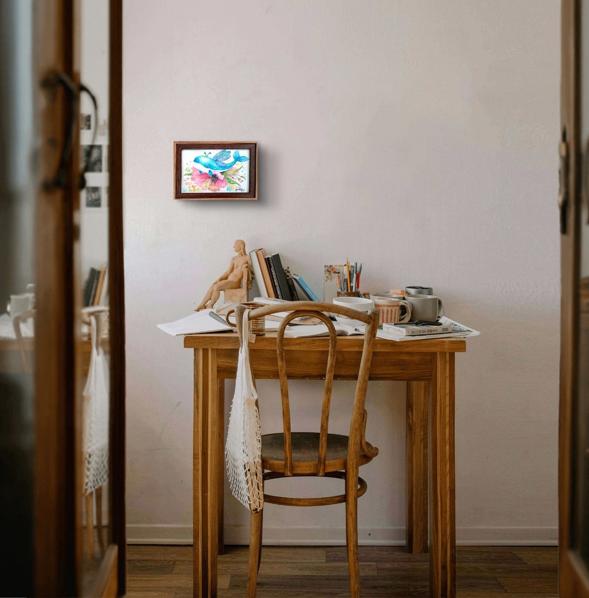 ナチュラルなお部屋にも華を添えます。