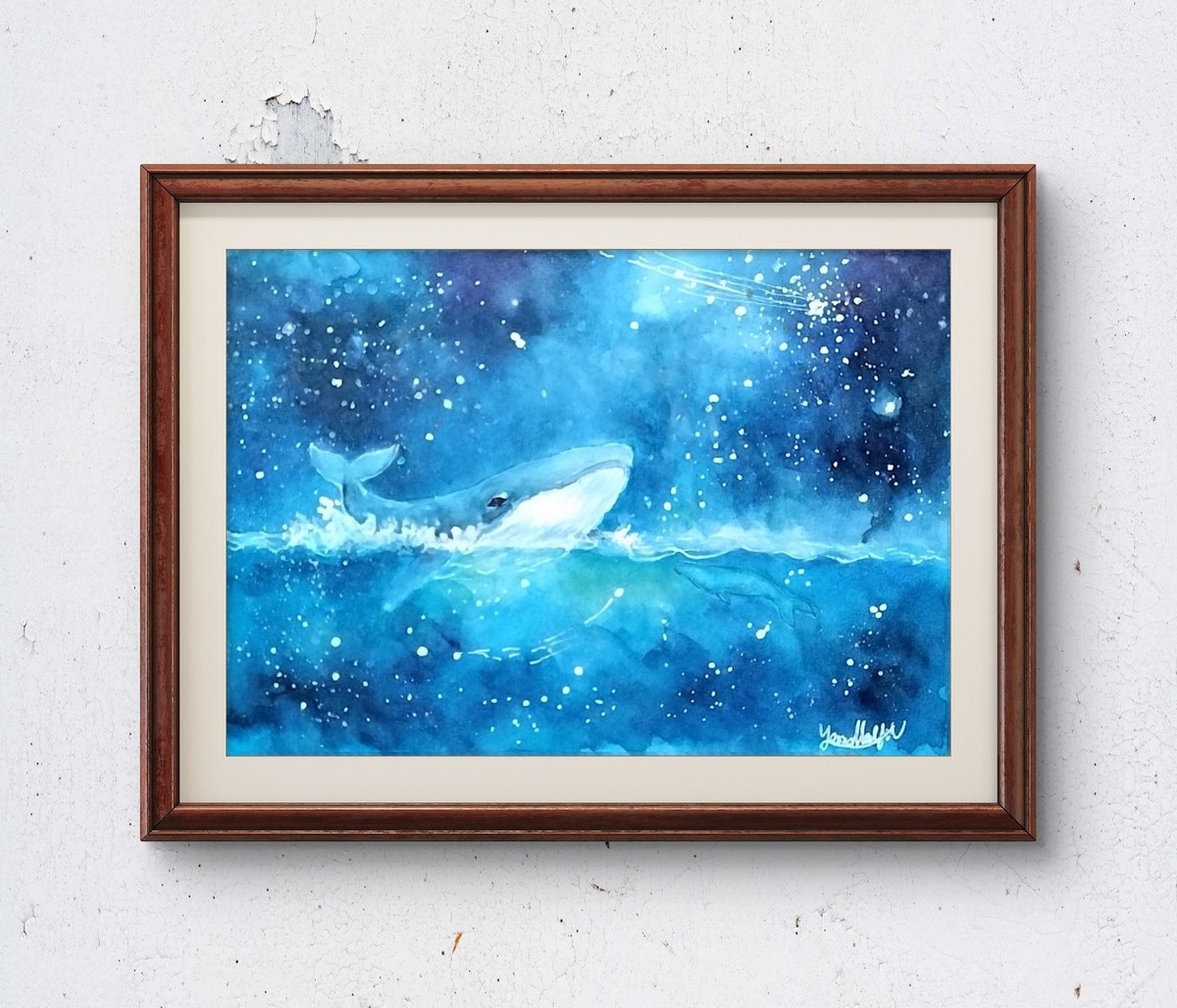 額装のイメージ画像です。
*販売は絵単体になります。