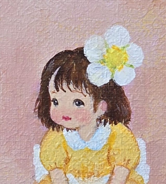 女の子のアップ