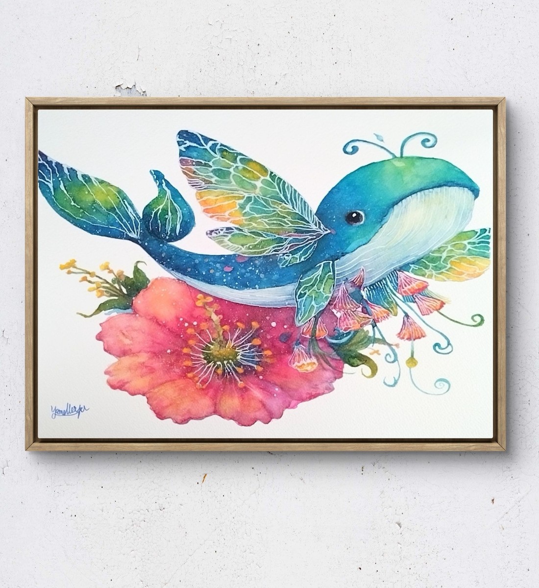 額装のイメージ画像です。
販売は絵単体になります。お好みの額でお楽しみください。