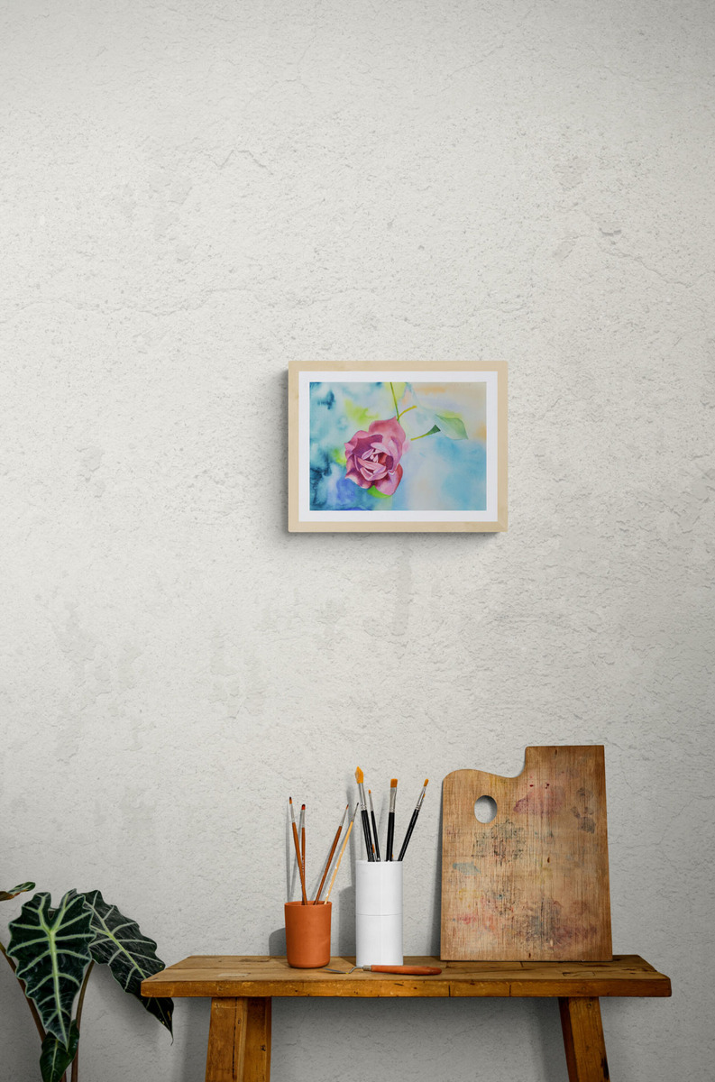 ※額装なしの紙のみの販売となります。額装後の写真はイメージです。販売する作品に額は付属していませんのでご注意ください。