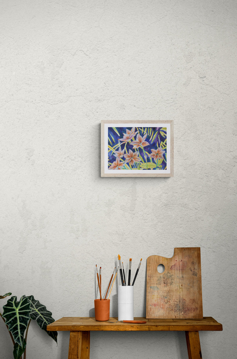 ※額装なしの紙のみの販売となります。額装後の写真はイメージです。販売する作品に額は付属していませんのでご注意ください。