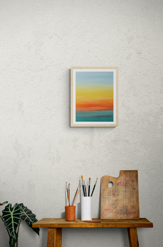 ※額装なしの紙のみの販売となります。額装後の写真はイメージです。販売する作品に額は付属していませんのでご注意ください。