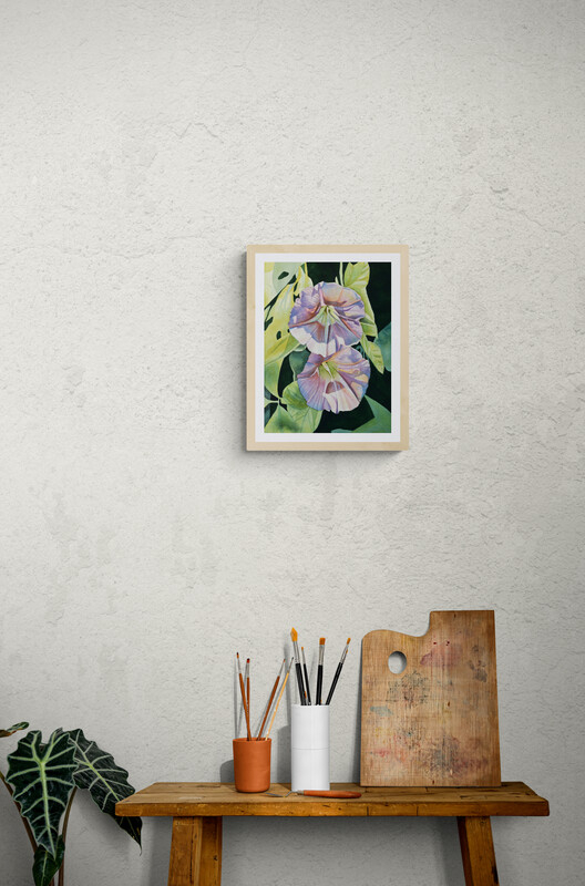 ※額装なしの紙のみの販売となります。額装後の写真はイメージです。販売する作品に額は付属していませんのでご注意ください。