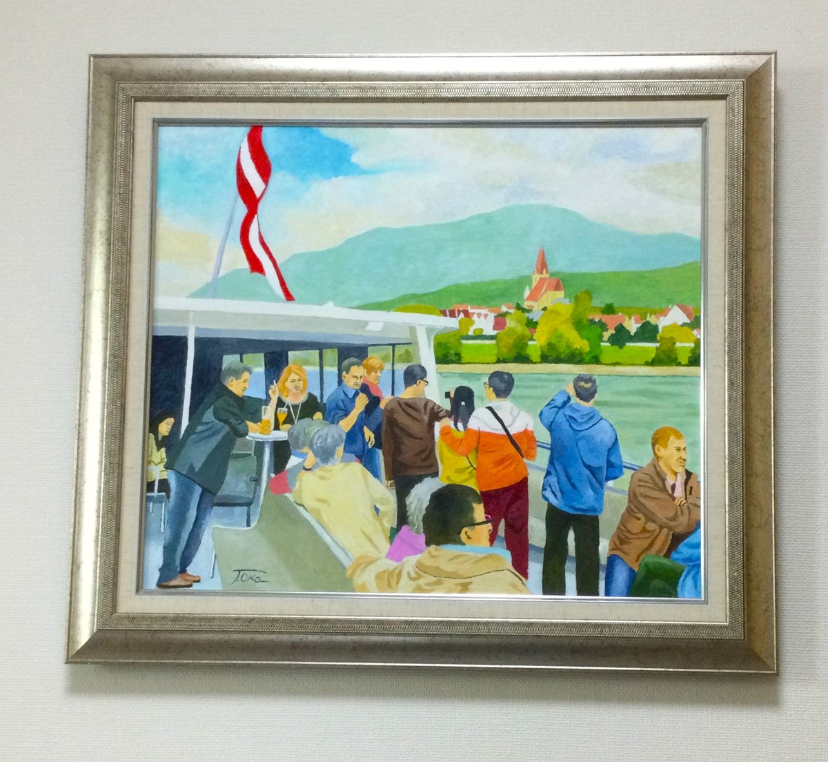 額に入れた絵です。