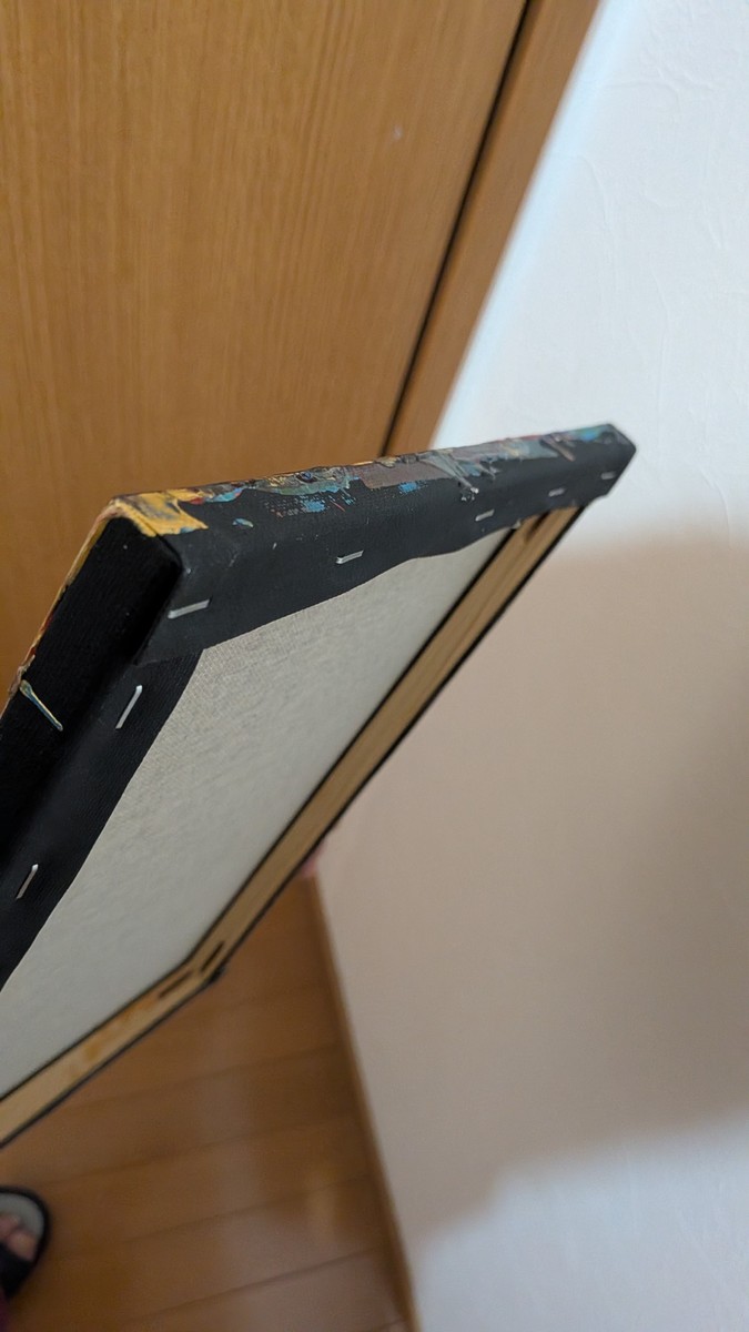 だいぶ側面絵の具付きました