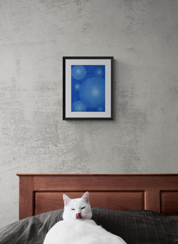 ※額装なしの紙のみの販売となります。額装後の写真はイメージです。販売する作品に額は付属していませんのでご注意ください。