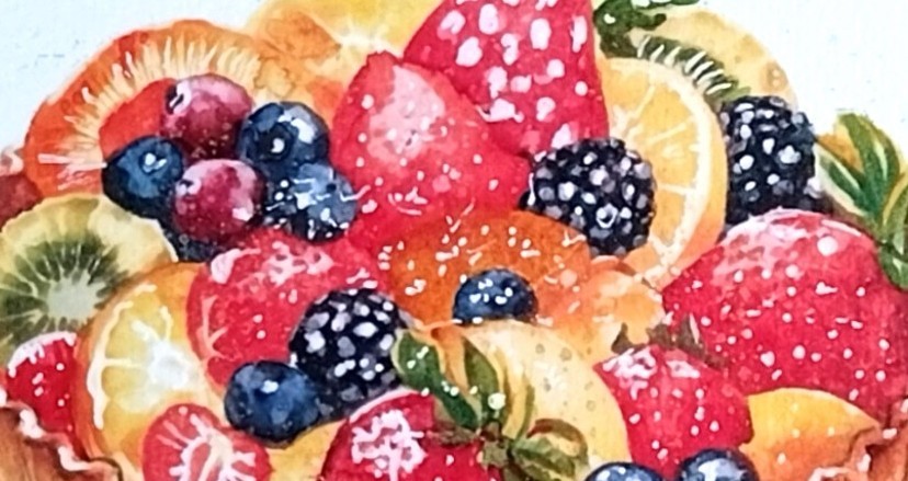 鮮やかで瑞々しいフルーツが印象的です。