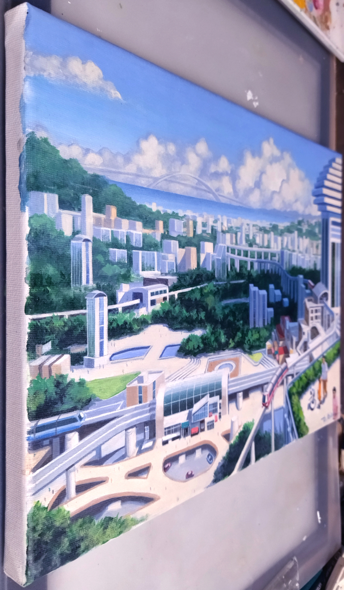 キャンバス側面の写真です