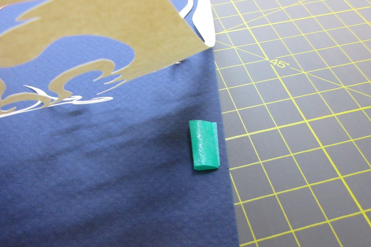 マスキングテープで紙を仮止めしているので、お好みで取り外しもできます。