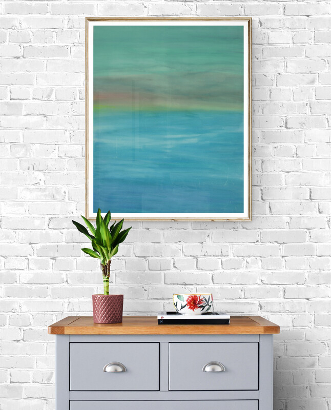 ※額装なしの木製パネルに水彩紙を水張りしたもの(木製パネルは含まれる)のみの販売となります。額装後の写真はイメージです。販売する作品に額は付属していませんのでご注意ください。