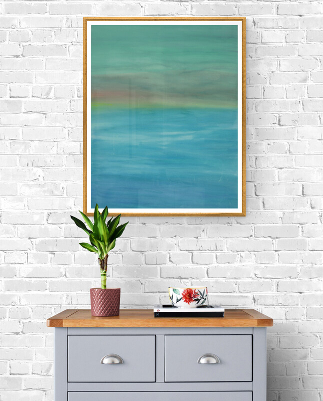 ※額装なしの木製パネルに水彩紙を水張りしたもの(木製パネルは含まれる)のみの販売となります。額装後の写真はイメージです。販売する作品に額は付属していませんのでご注意ください。