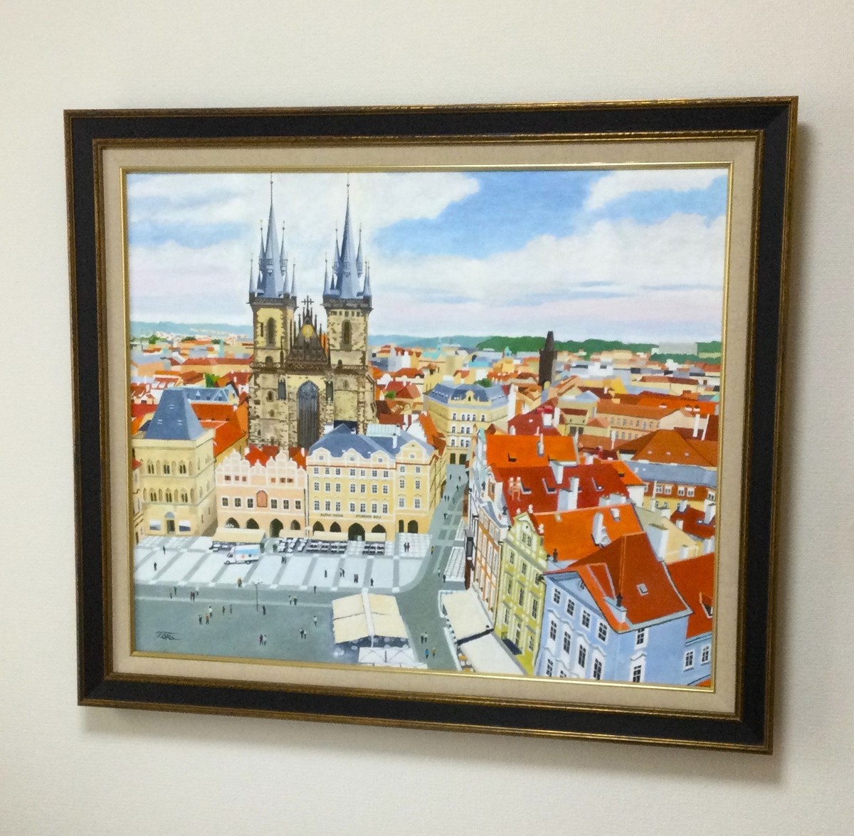 額に入れて飾った絵です