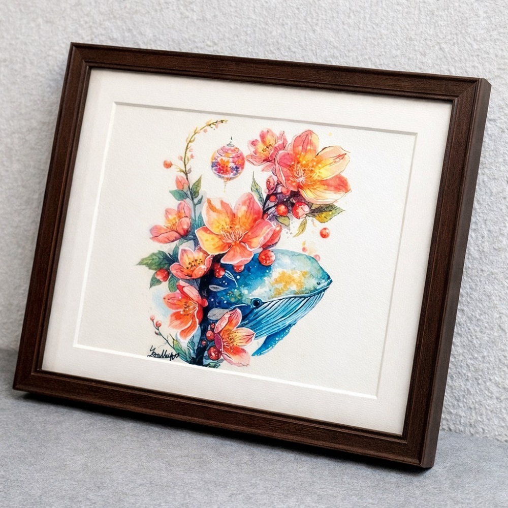 額装のイメージ画像です。
*販売は絵単体になります。