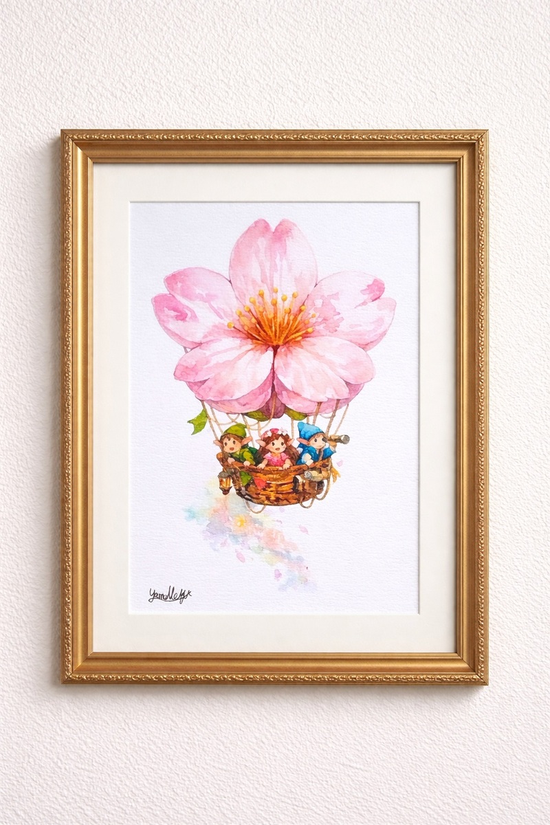 額装無しのため、お好みのフレームに入れてお楽しみください。