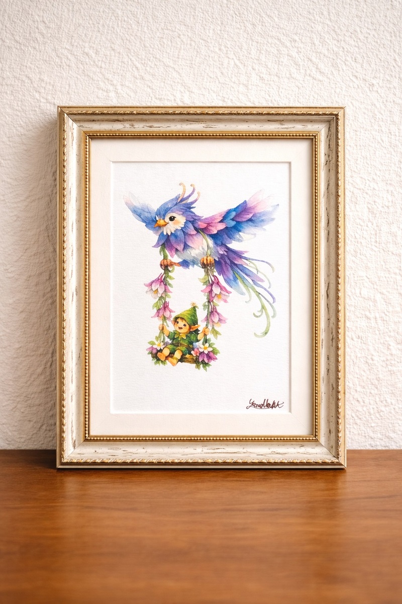 額装無しのため、お気に入りのフレームに入れてお楽しみください。
コンパクトな2Lサイズは、デスクの上やシェルフの一角など、日常のふとした瞬間に視界に入る場所におすすめです。