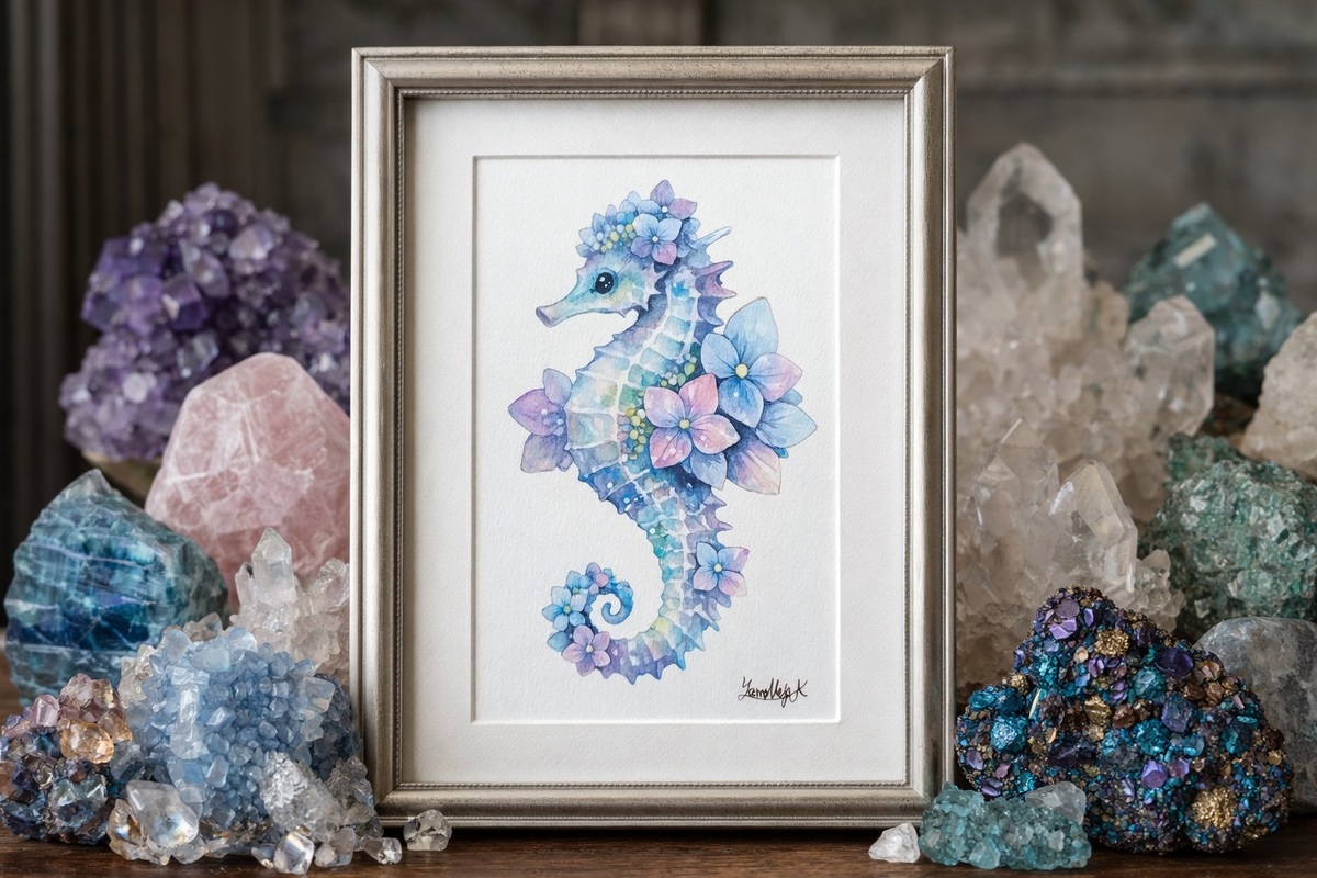 飾りやすいポストカードサイズですので、お気に入りの小さなフレームに入れて、デスクサイドや玄関先の彩りに。