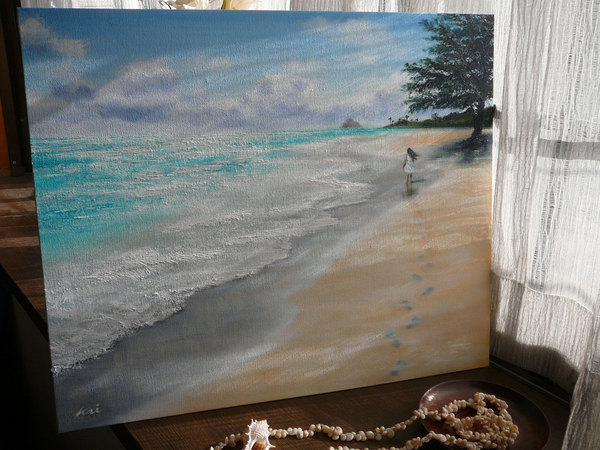 Memory ～想い出～ 絵画 海の絵 hawaii 砂の記憶」 by Kai｜アート・絵画の
