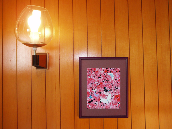 ピンクの花と蝶たち」 by A Hirasawa｜Artmeter｜暮らしを彩る