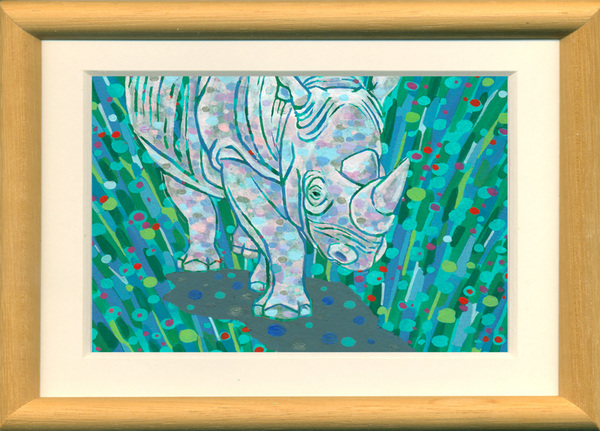 絵を額に入れた場合のイメージ画像です。