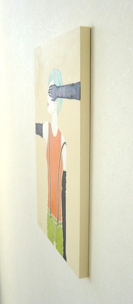 横から