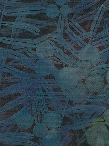 作品中央左よりの部分の拡大画像です。