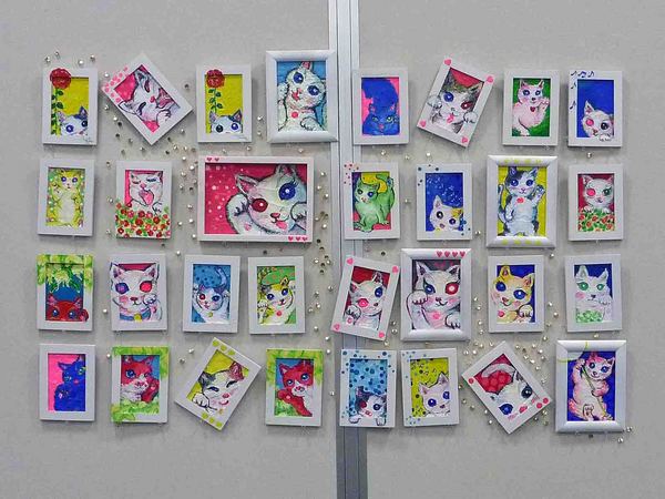 平成の招き猫作家100人選抜展出品作{招き猫アパート}
の31匹の猫の中の1匹