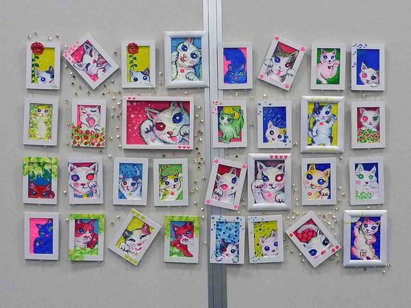 第14回平成の招き猫作家100人選抜展出展作
「招き猫アパート」