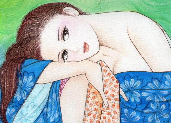 日本の夏!! 浴衣美人 4」 by 歌絵｜Artmeter｜暮らしを彩る