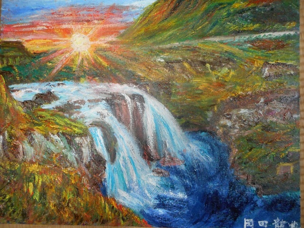 アイスランドの滝