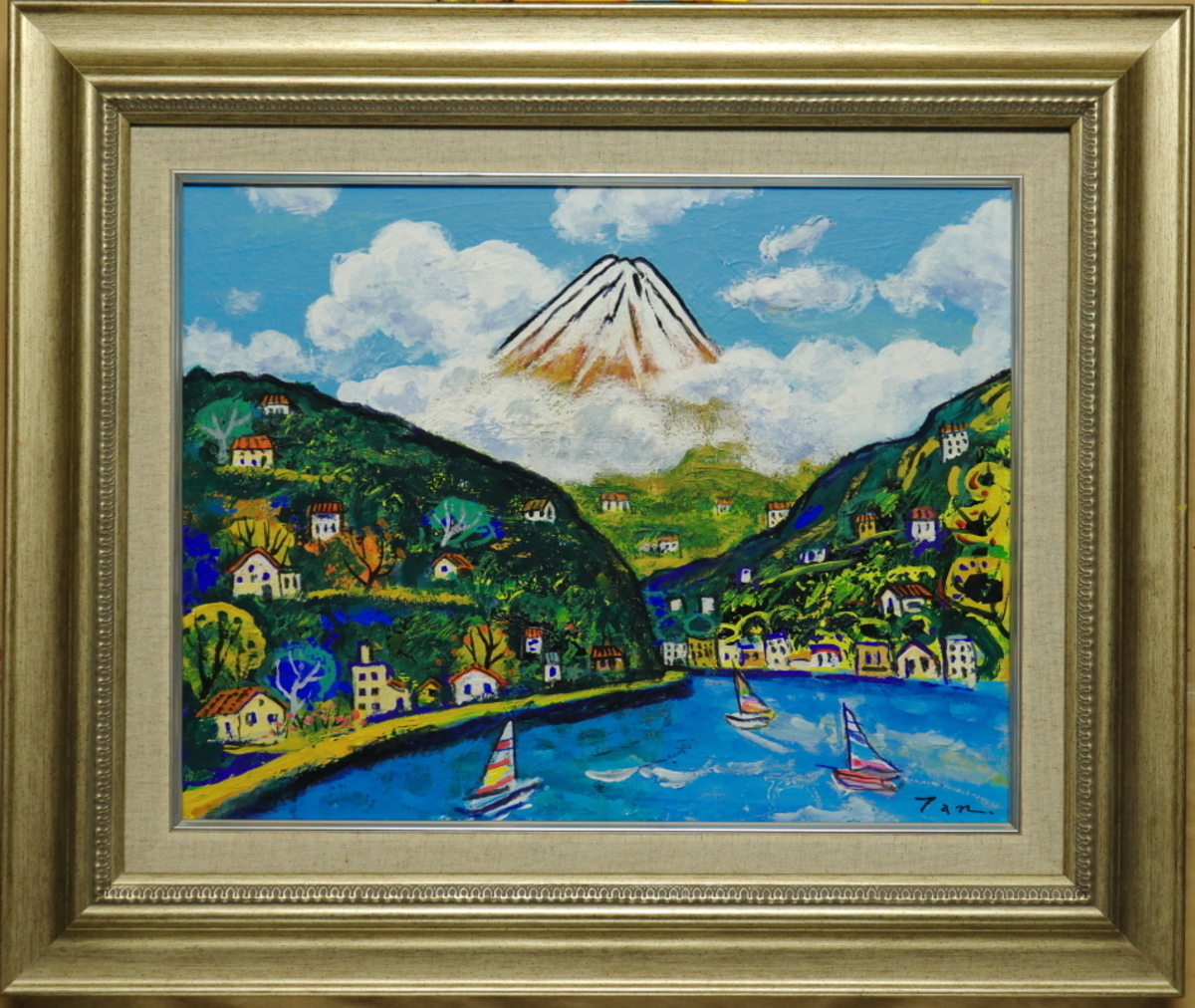 「富 士」(NO.2309) 6号F キャンバスにアクリル絵の具